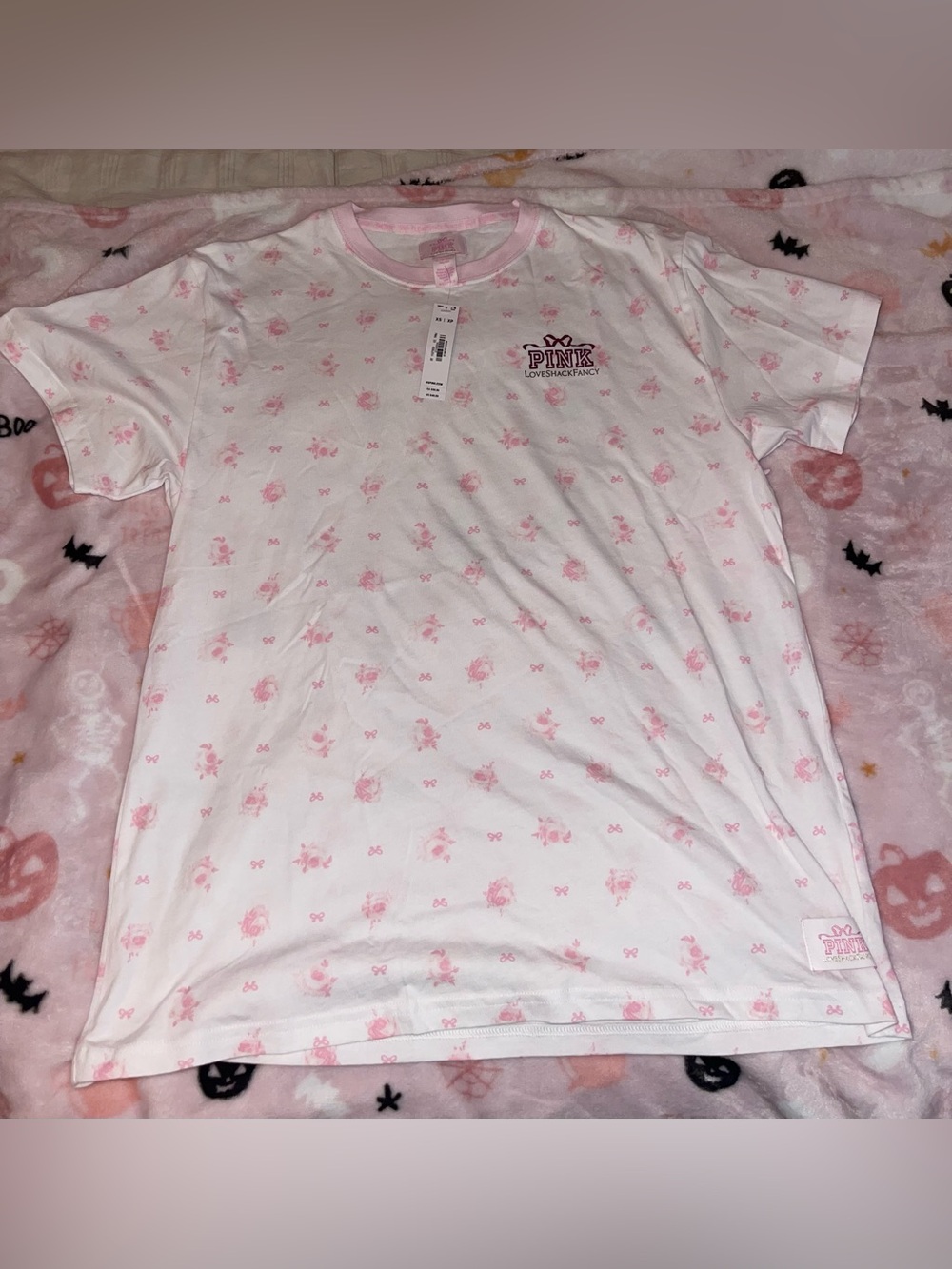 PINK x LoveShackFancy Campus Tee